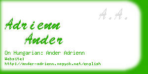 adrienn ander business card
